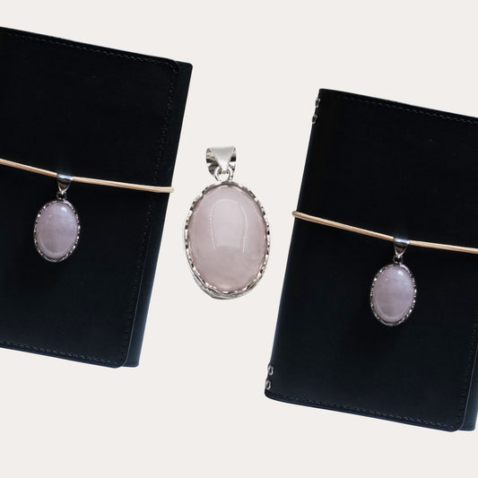 Natural Abalone Pink Crystal Pendant