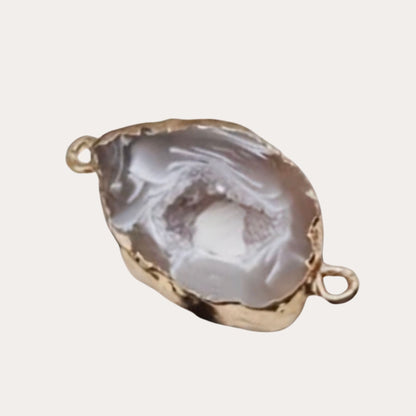 Agate (Random Shape - Gold Metal Finish)