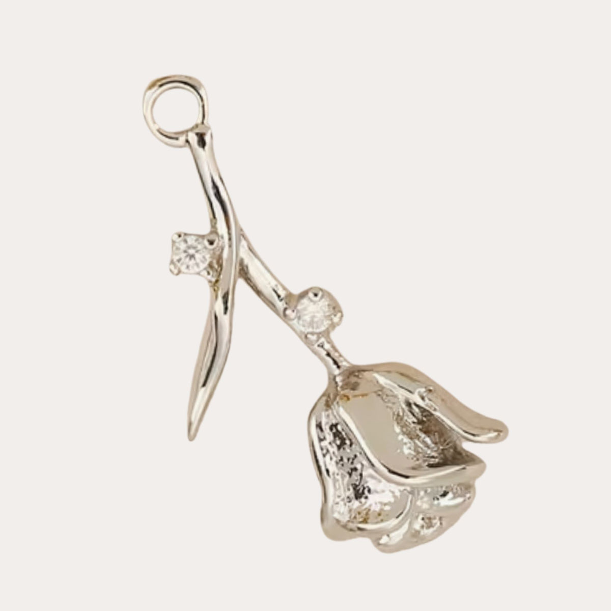 Silver Rose 2.0 cm