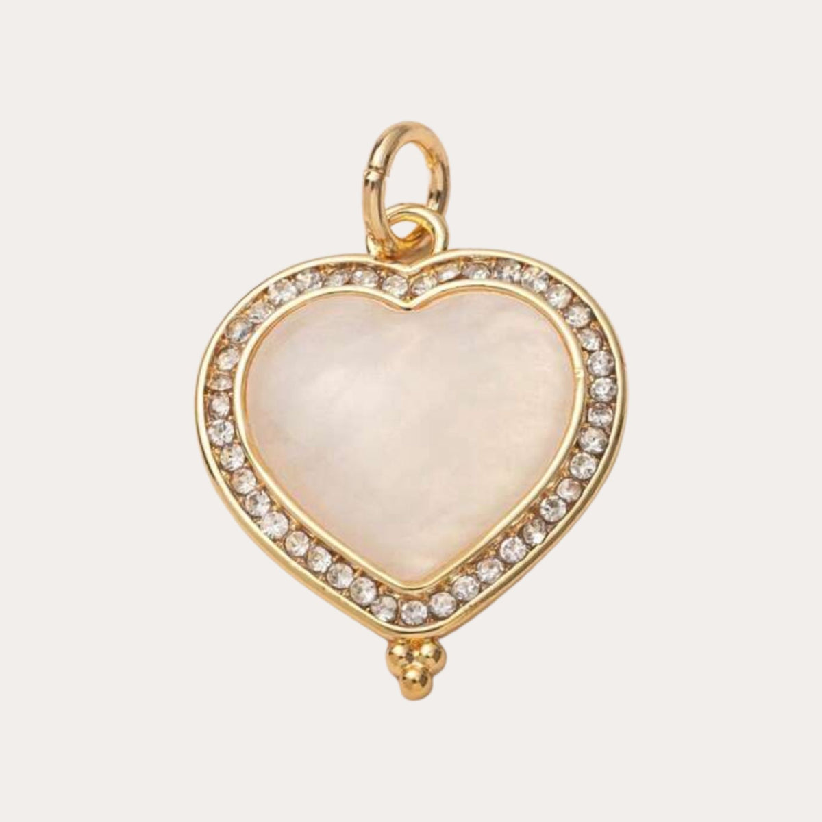 Heart White Shell 2.0 cm